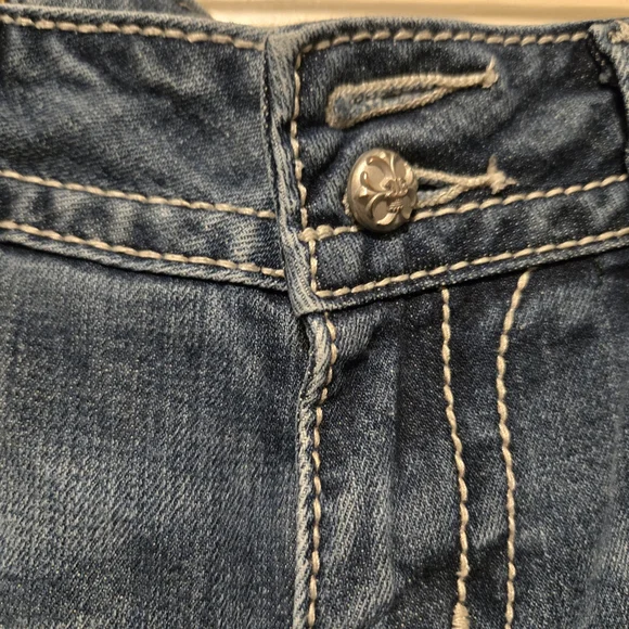 Miss Me Wide Leg Jeans in Denim Blue - Picture 3 of 14